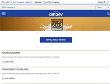 Tablet Screenshot of ambev.com.br